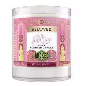 Beloved‎ Wicked So Popular 1 Wick Vegan Scented Candle Glinda 7 OZ